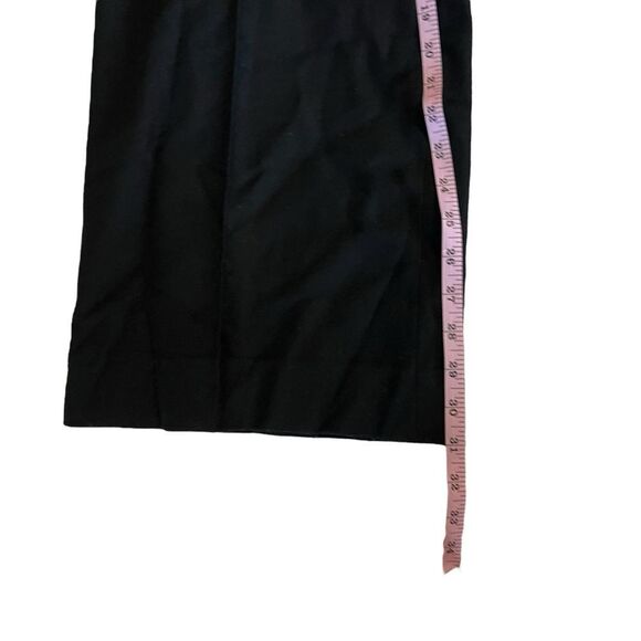 Erin Snow Black Wool High Rise Wide Leg Pressed Trouser Pants Size 10 - Picture 6 of 12